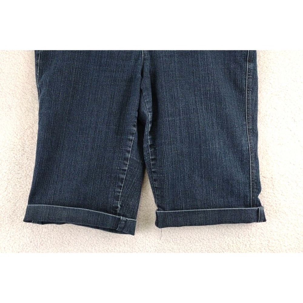 MIXXIT Womens Size 16 Blue‎ Denim Cuffed Capri Baggy Shorts - Picture 4 of 16